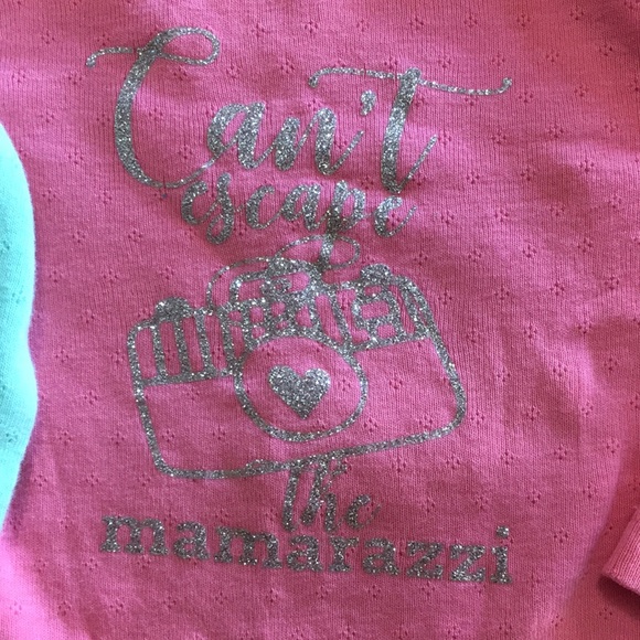 Jean jacket, 4 onesies, pink gingham tutu & pants - Picture 4 of 16